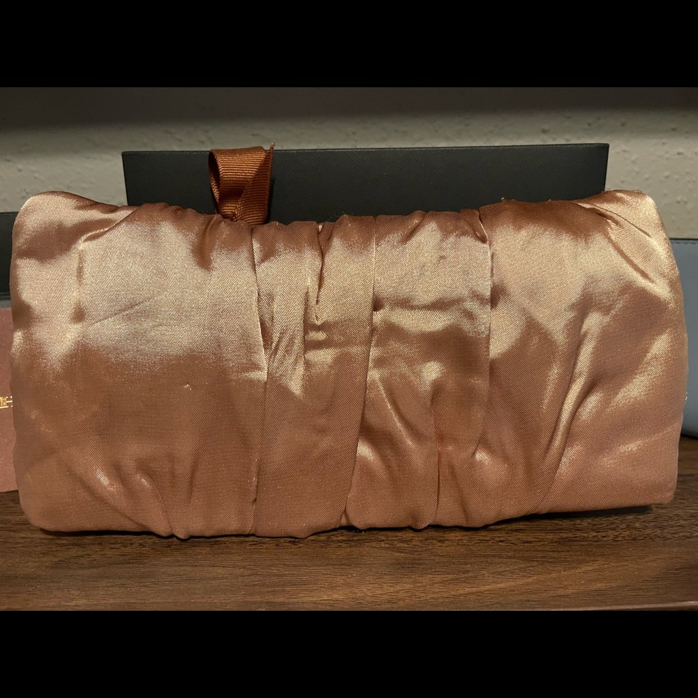 NWT Gold Steve Madden Clutch